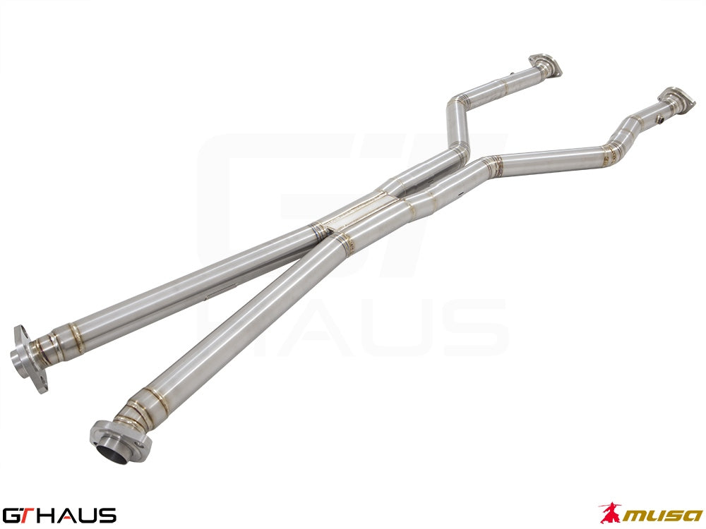Lexus LC series 2017+ Cat-Back LSR pipe (Front + Mid Section)