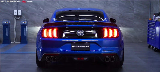 Ford mustang mk6 2.3t ecoboost quad tips 2015 valvetronic catback exhaust d
