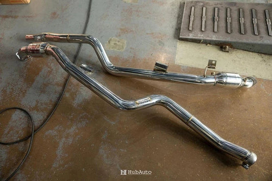 Mercedes benz w212 amg e63 5.5tt m157 2011 2016 catless downpipe