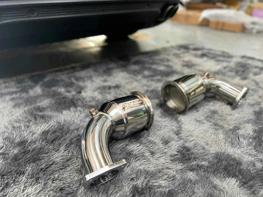 Porsche 971 panamera turbo gts 2017 sport 200 cell downpipe