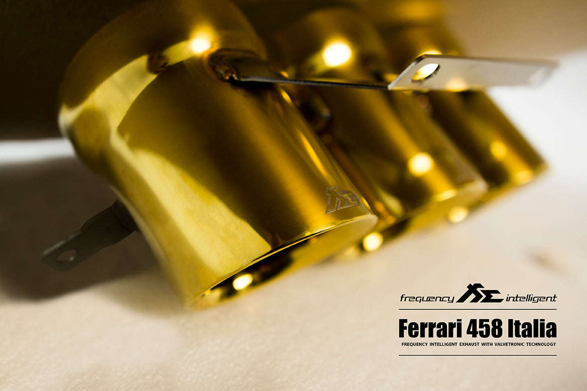 Tri Tips in Gold for Ferrari 458 Italia / Spider Race Version 